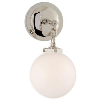Katie Globe One Light Wall Sconce in Polished Nickel (268|TOB2225PNG4WG)