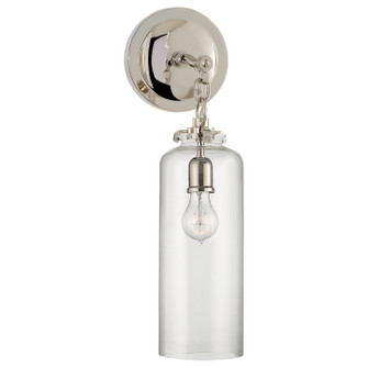 Katie Cylider One Light Wall Sconce in Polished Nickel (268|TOB2225PNG3CG)