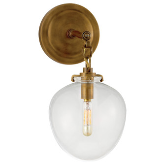 Katie Acorn One Light Wall Sconce in Hand-Rubbed Antique Brass (268|TOB2225HABG2CG)