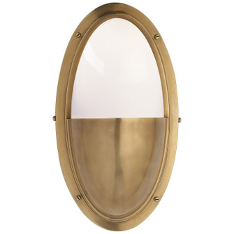 Pelham One Light Wall Sconce in Hand-Rubbed Antique Brass (268|TOB2209HABWG)