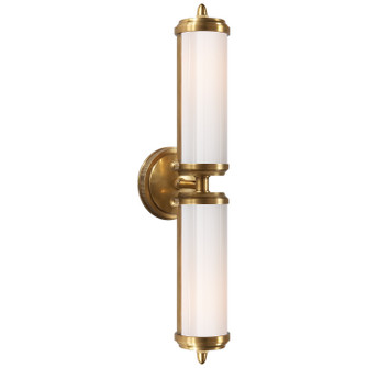 Merchant Two Light Bath Sconce in Hand-Rubbed Antique Brass (268|TOB2207HABWG)