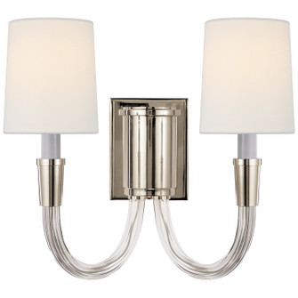 Vivian Two Light Wall Sconce in Polished Nickel (268|TOB2033PNL)