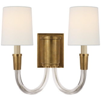 Vivian Two Light Wall Sconce in Hand-Rubbed Antique Brass (268|TOB2033HABL)