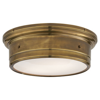 Siena2 Two Light Flush Mount in Hand-Rubbed Antique Brass (268|SS4016HABWG)