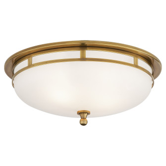 Openwork Two Light Flush Mount in Hand-Rubbed Antique Brass (268|SS4011HABFG)
