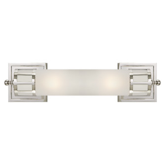 Openwork Two Light Wall Sconce in Polished Nickel (268|SS2013PNFG)