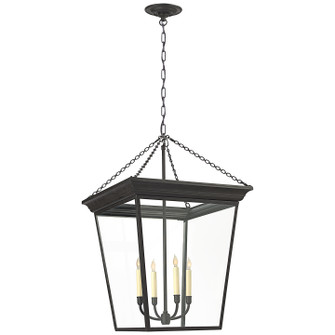 Cornice Four Light Lantern in Blackened Rust (268|SL5872BR)
