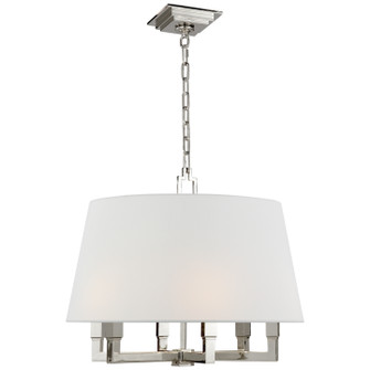 Square Tube Six Light Hanging Lantern in Polished Nickel (268|SL5820PNL)