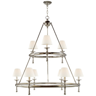Classic Nine Light Chandelier in Polished Nickel (268|SL5813PNL)
