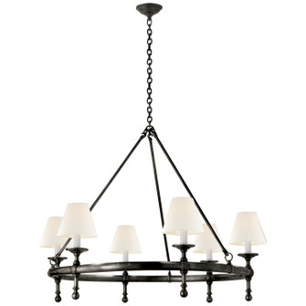 Classic Six Light Chandelier in Bronze (268|SL5812BZL) Classic Six Light Chandelier in Bronze (268|SL5812BZL)