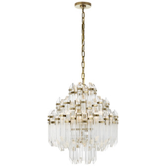 Adele Six Light Chandelier in Hand-Rubbed Antique Brass with Clear Acrylic (268|SK5424HABCA)