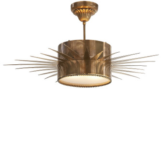 Soleil Two Light Semi Flush Mount in Hand-Rubbed Antique Brass (268|SK5202HAB)