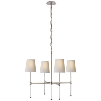 Camille Four Light Chandelier in Hand-Rubbed Antique Brass (268|SK5050HABL)