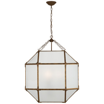 Morris Three Light Lantern in Gilded Iron (268|SK5010GIFG)