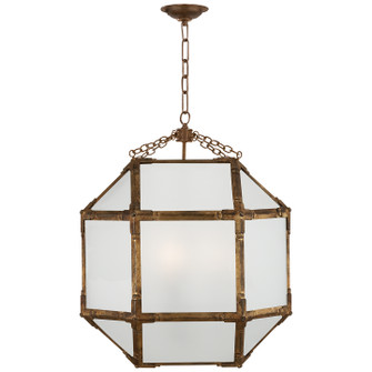 Morris Three Light Lantern in Gilded Iron (268|SK5009GIFG)