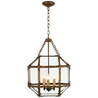 Morris Three Light Lantern in Gilded Iron (268|SK5008GICG)