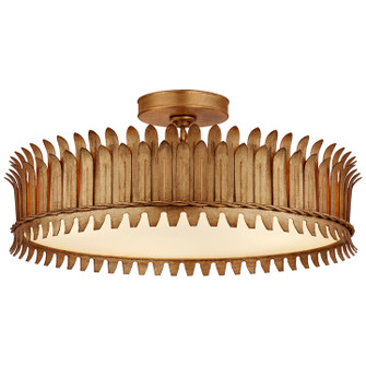 Leslie LED Semi-Flush Mount in Gilded Iron (268|SK4207GI)