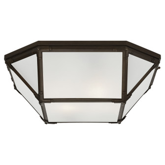 Morris Four Light Flush Mount in Antique Zinc (268|SK4009AZFG)