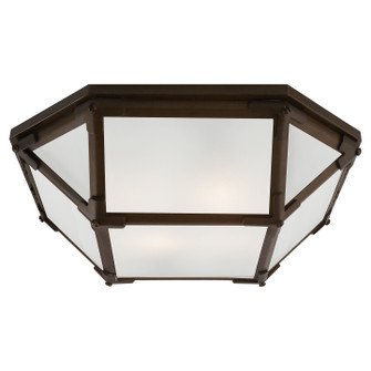 Morris Two Light Flush Mount in Antique Zinc (268|SK4008AZFG)