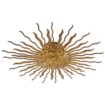 Re Two Light Flush Mount in Gilded Iron (268|SK4000GI)
