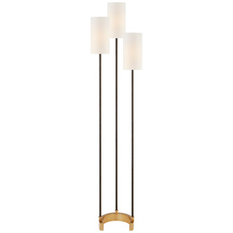 Aimee Three Light Floor Lamp in Bronze and Hand-Rubbed Antique Brass (268|SK1550BZHABL)