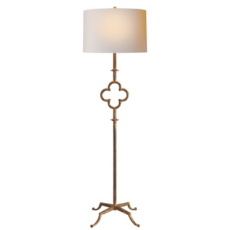 Quatrefoil Two Light Floor Lamp in Gilded Iron (268|SK1500GIL)