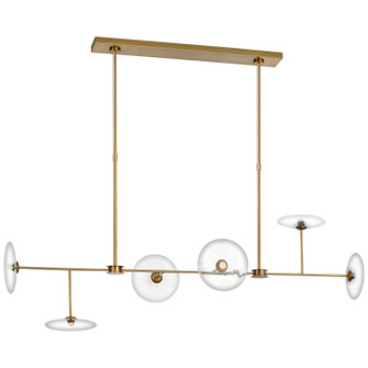 Calvino LED Chandelier in Hand-Rubbed Antique Brass (268|S5695HABCG)