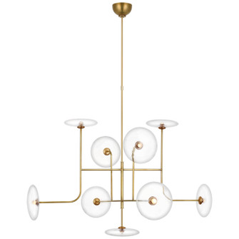Calvino LED Chandelier in Hand-Rubbed Antique Brass (268|S5693HABCG)