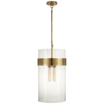 Presidio Four Light Pendant in Hand-Rubbed Antique Brass (268|S5674HABCG)