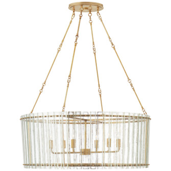 Cadence Six Light Chandelier in Hand-Rubbed Antique Brass (268|S5670HABAM)