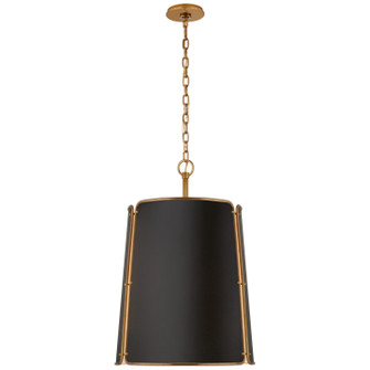 Hastings Six Light Pendant in Hand-Rubbed Antique Brass (268|S5646HABBLK)