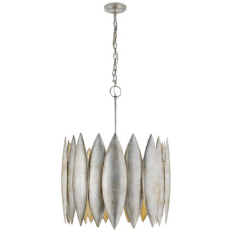 Hatton Four Light Chandelier in Burnished Silver Leaf (268|S5048BSL)