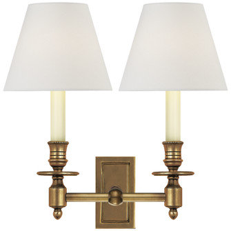 French Library Two Light Wall Sconce in Hand-Rubbed Antique Brass (268|S2212HABL2)