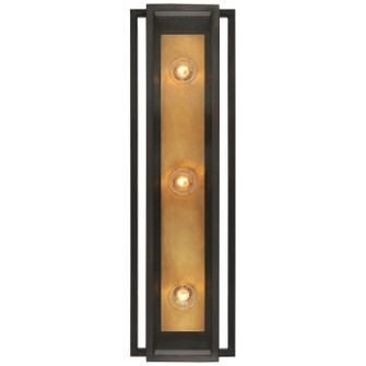 Halle LED Vanity in Bronze and Hand-Rubbed Antique Brass (268|S2203BZHABCG)