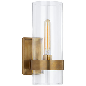 Presidio One Light Wall Sconce in Hand-Rubbed Antique Brass (268|S2166HABCG)