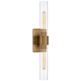 Presidio Two Light Wall Sconce in Hand-Rubbed Antique Brass (268|S2164HABCG)