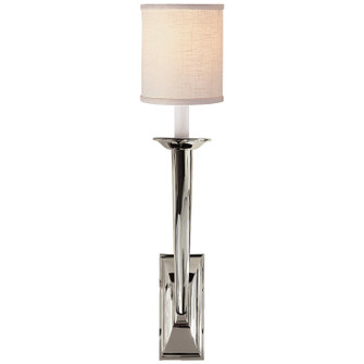 French Deco Horn One Light Wall Sconce in Polished Nickel (268|S2020PNL)