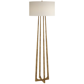 Scala One Light Floor Lamp in Gilded Iron (268|S1513GIL)
