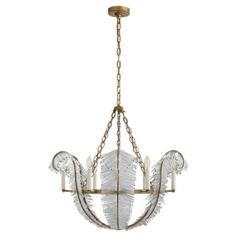 Calais Six Light Chandelier in Gilded Iron (268|NW5051GI)
