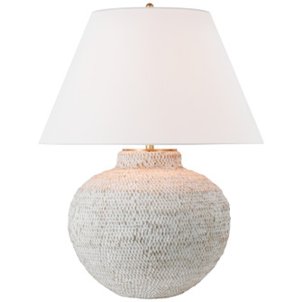 Avedon LED Table Lamp in Plaster White Rattan (268|MF3001PWRL)