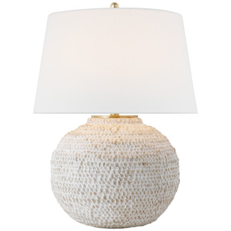 Avedon LED Table Lamp in Plaster White Rattan (268|MF3000PWRL)