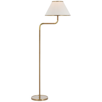 Rigby LED Floor Lamp in Soft Brass and Natural Oak (268|MF1055SBNOL)