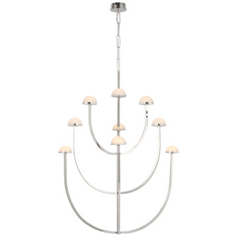 Pedra LED Chandelier in Polished Nickel (268|KW5622PNALB)