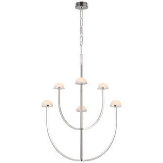 Pedra LED Chandelier in Polished Nickel (268|KW5621PNALB)