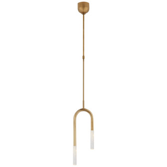 Rousseau LED Pendant in Antique-Burnished Brass (268|KW5590ABSG)