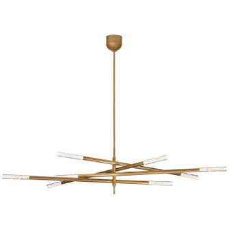 Rousseau LED Chandelier in Antique-Burnished Brass (268|KW5589ABSG)