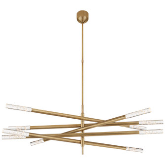 Rousseau LED Chandelier in Antique-Burnished Brass (268|KW5587ABSG)