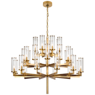 Liaison 32 Light Chandelier in Antique-Burnished Brass (268|KW5202ABCG)