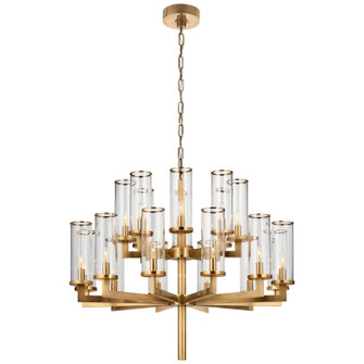 Liaison 20 Light Chandelier in Antique-Burnished Brass (268|KW5201ABCG)