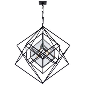 Cubist Four Light Chandelier in Aged Iron (268|KW5021AICG)